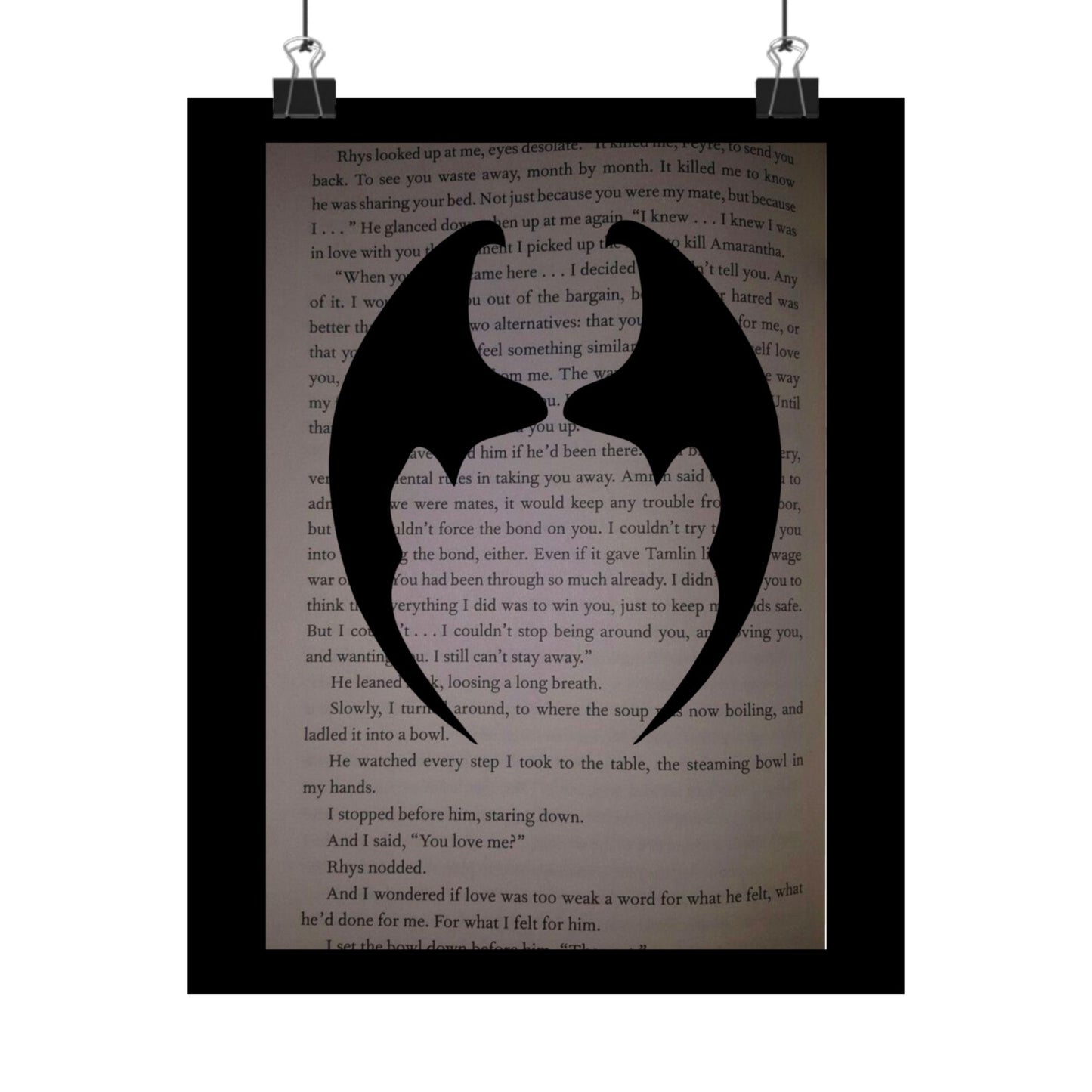 Vertical Poster, Bat Boy Matte Print Art Deco Wall Decor, Literary Gift for Book Lovers