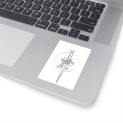 Floral Dagger Sticker