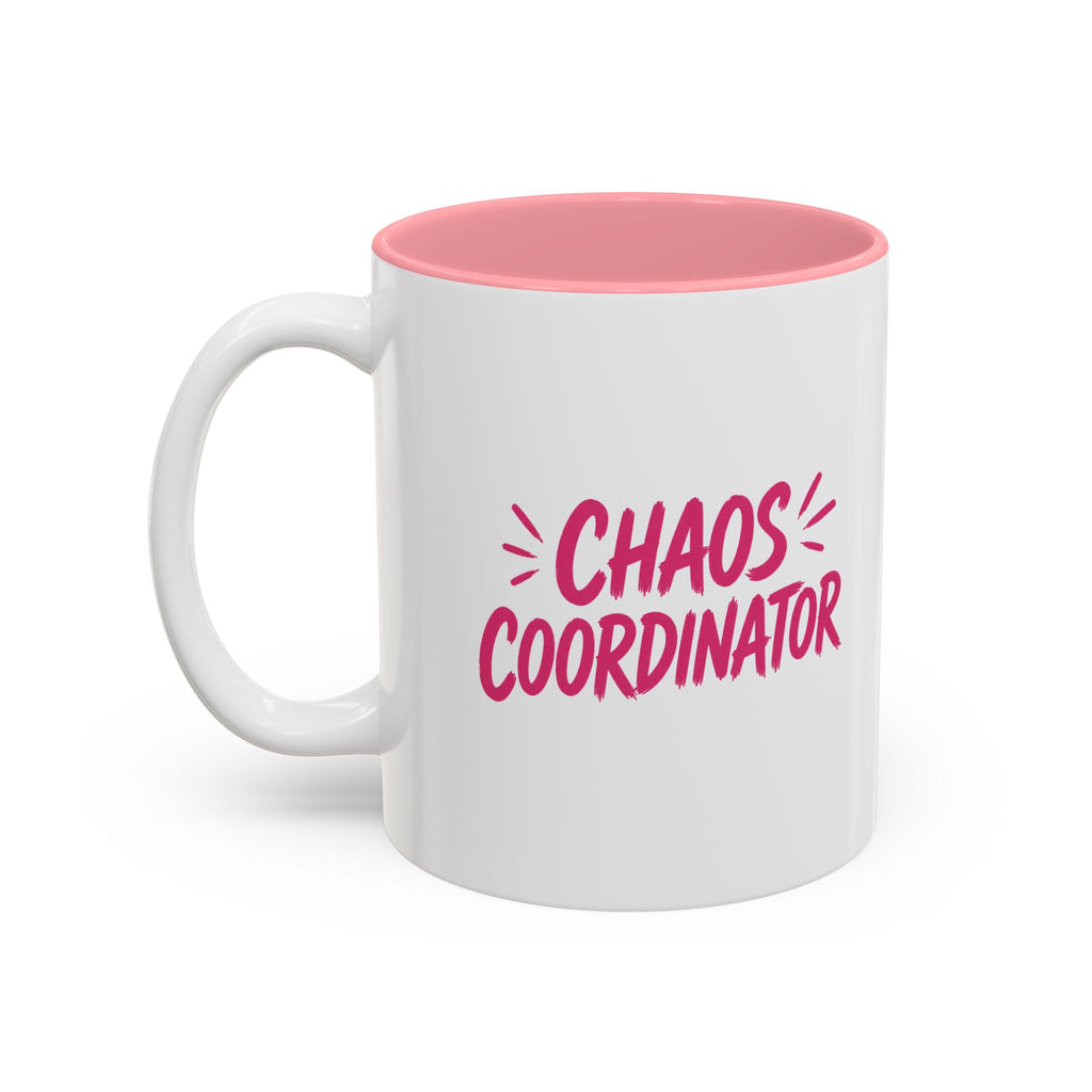 Chaos Coordinator Pink Accent Mug (11oz & 15oz)