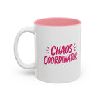 Chaos Coordinator Pink Accent Mug (11oz & 15oz)