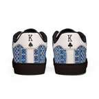 Pocket Kings Men's Low-Top Leather Sneakers (Blue/Black)