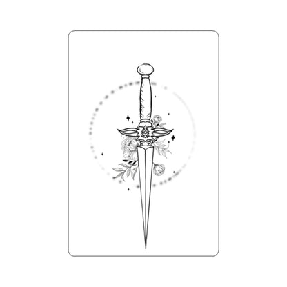 Floral Dagger Sticker