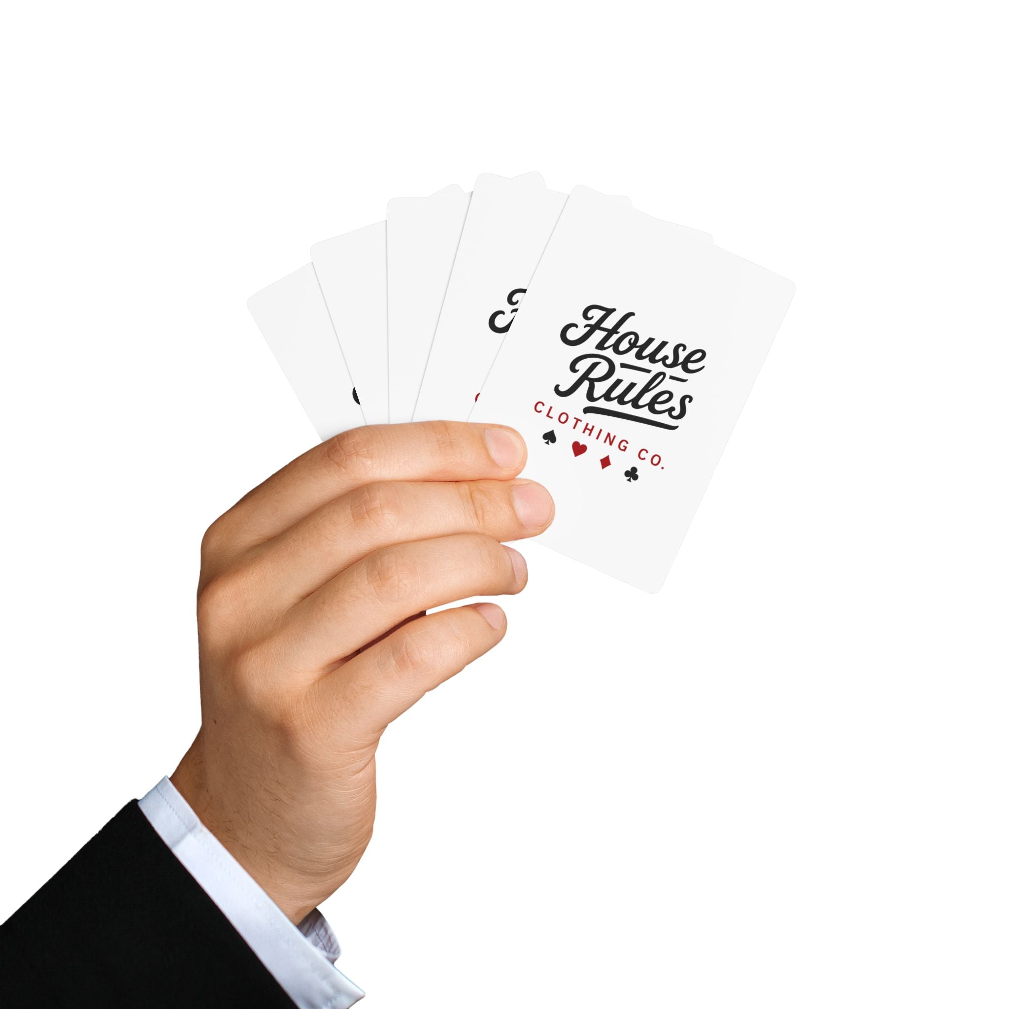 House Rules Poker Playing Cards – Vintage Ace Spade Deck for Game Night