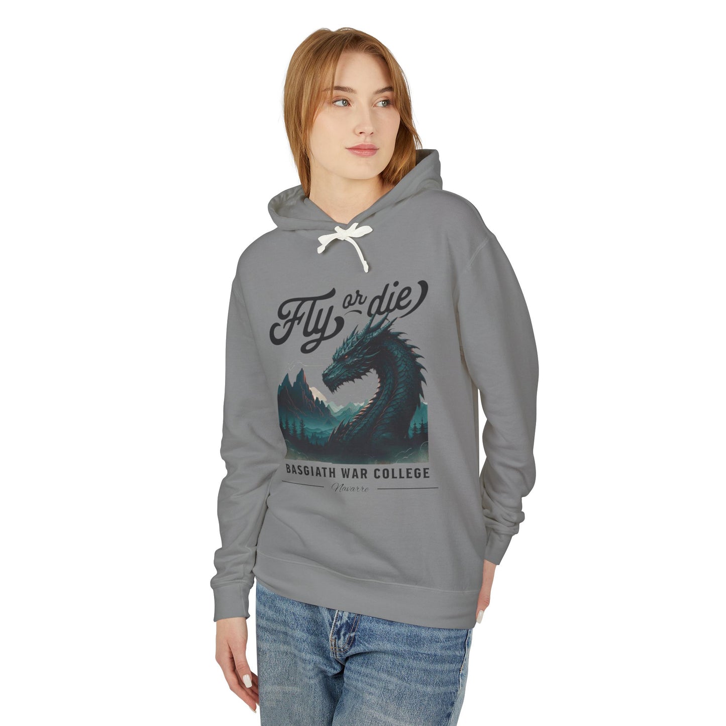 Fourth Wing Hoodie: 'Fly or die' Lightweight Hooded Sweatshirt