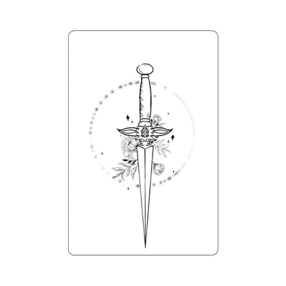 Floral Dagger Sticker