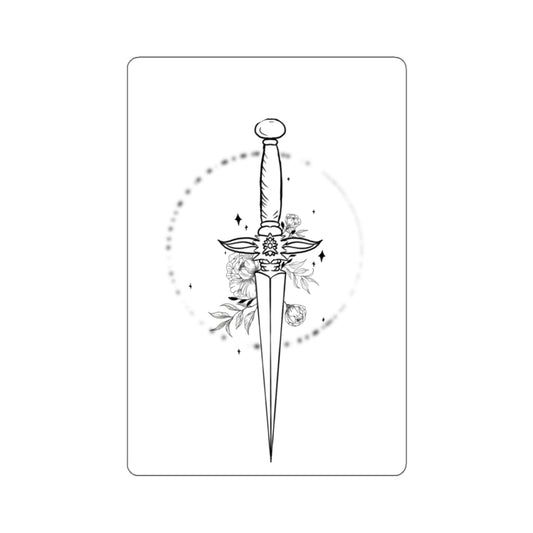 Floral Dagger Sticker