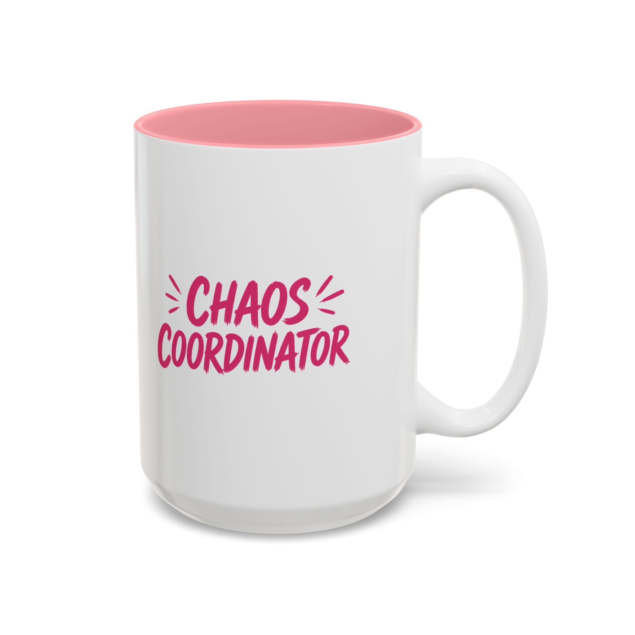 Chaos Coordinator Pink Accent Mug (11oz & 15oz)