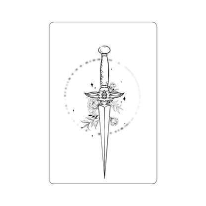 Floral Dagger Sticker