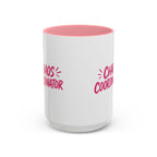 Chaos Coordinator Pink Accent Mug (11oz & 15oz)