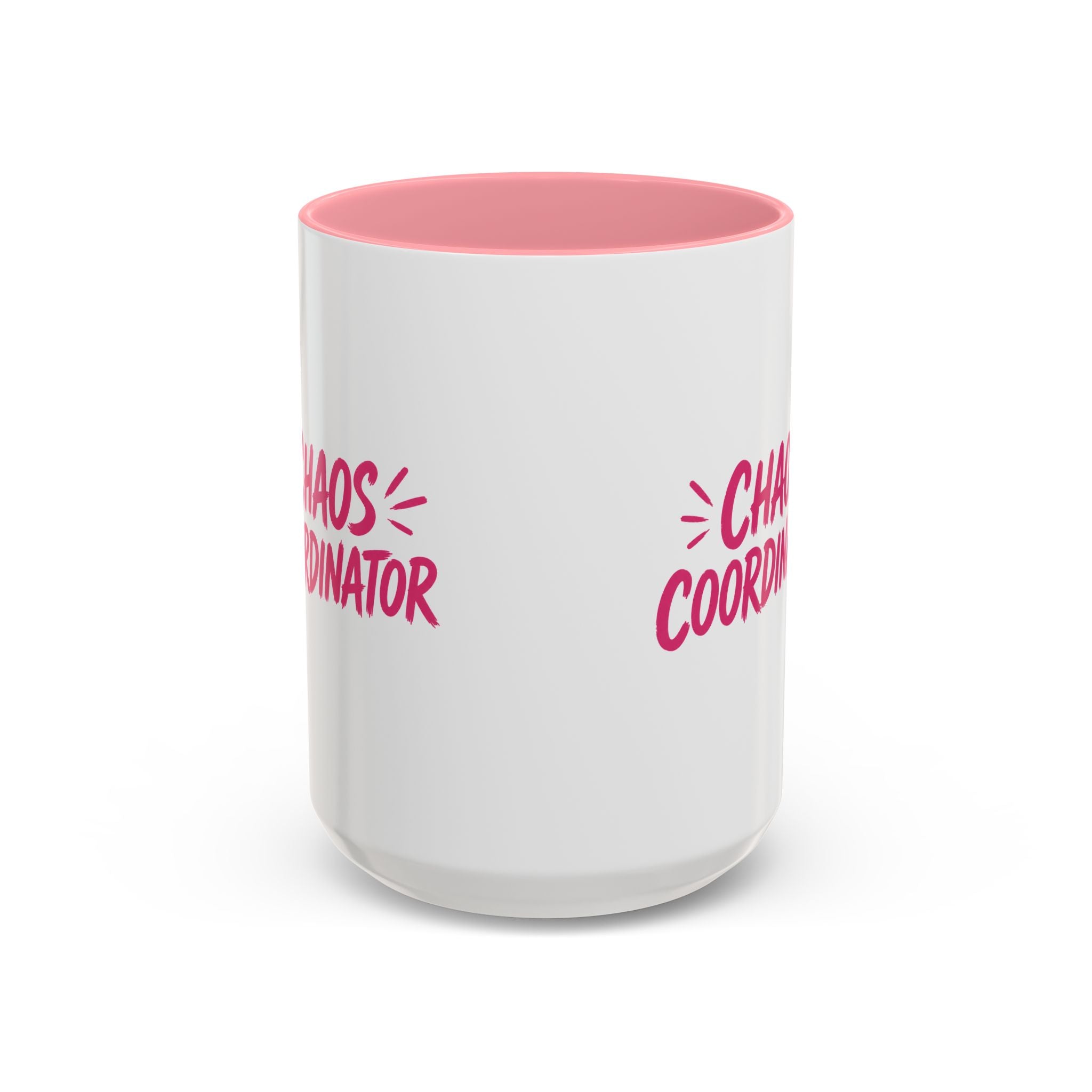 Chaos Coordinator Pink Accent Mug (11oz & 15oz)