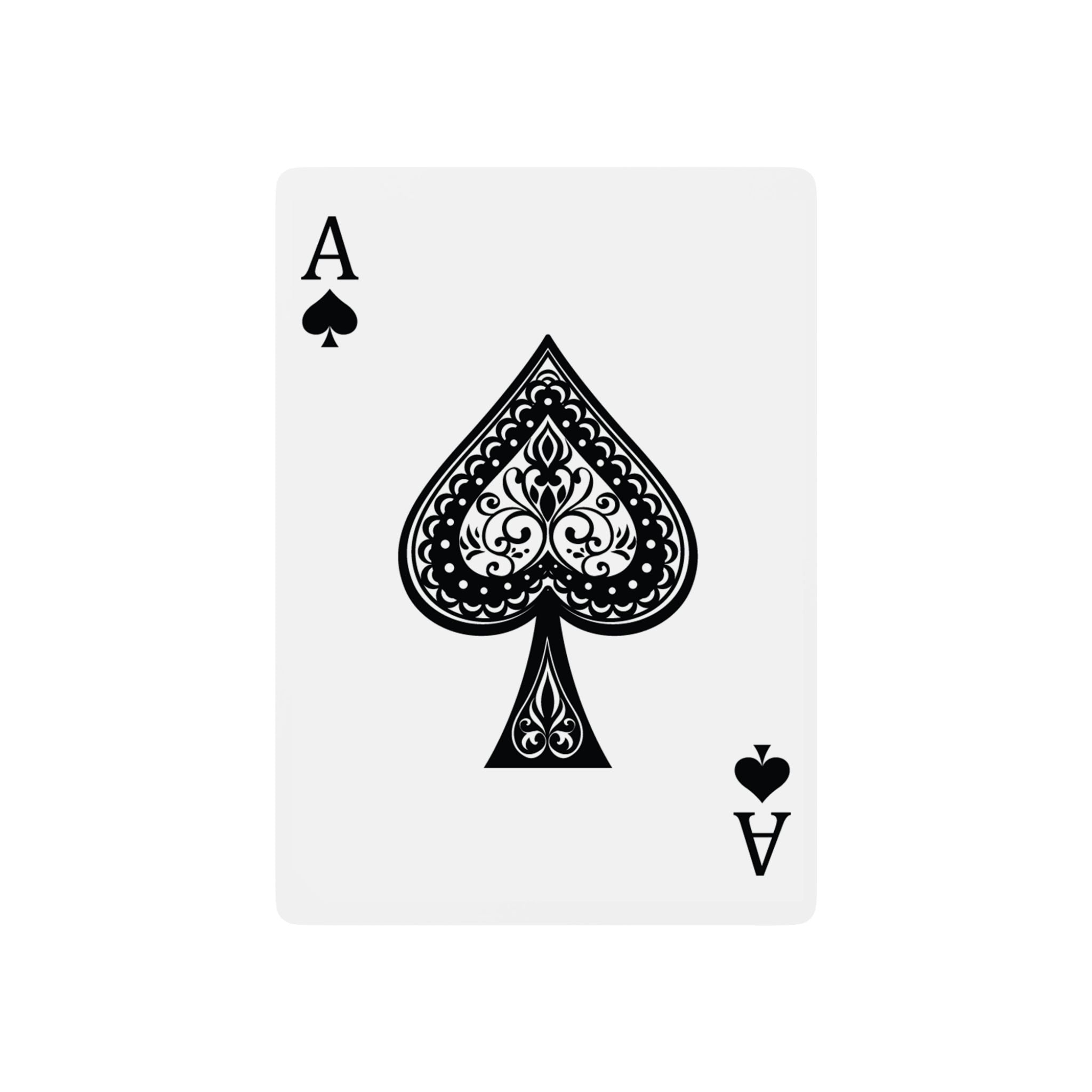 House Rules Poker Playing Cards – Vintage Ace Spade Deck for Game Night