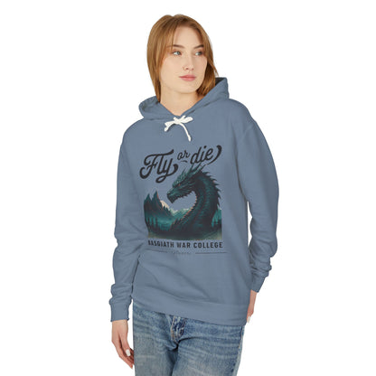 Fourth Wing Hoodie: 'Fly or die' Lightweight Hooded Sweatshirt