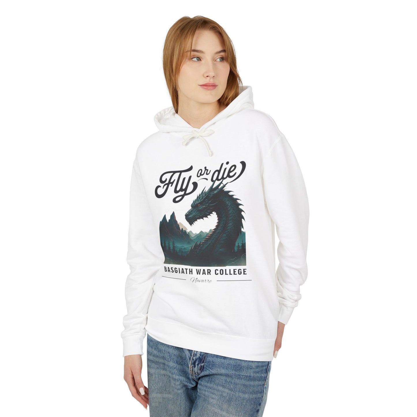 Fourth Wing Hoodie: 'Fly or die' Lightweight Hooded Sweatshirt