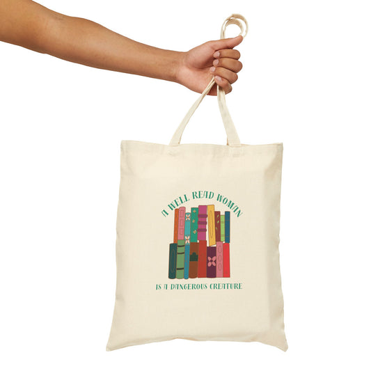 A Well Read Woman Canvas Tote