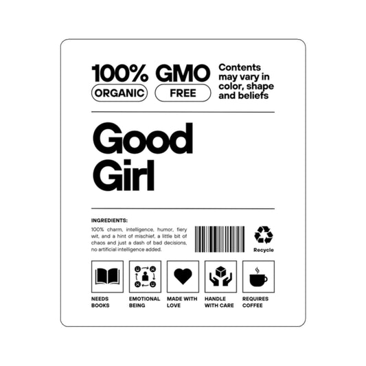 Good Girl Ingredient List Sticker