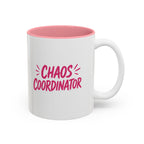 Chaos Coordinator Pink Accent Mug (11oz & 15oz)